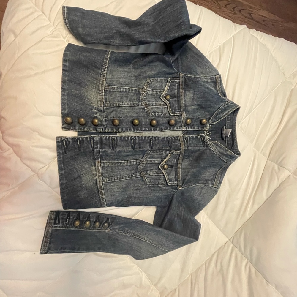 Silver Jean Jacket - image 1